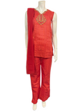 Beena Red Tunic Set - Size 36
