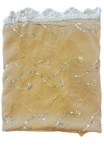 Banarasi Indian scarf - Yellow