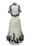 Diana Wedding Dress - White and black