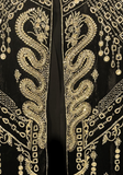 sherwani dragon couture homme velours noir