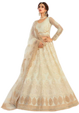 Lehenga nuptial blanc cassé Drishya