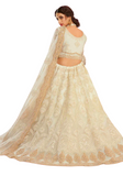 Lehenga nuptial blanc cassé Drishya