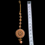 Maang tikka orange saumon polki Veena