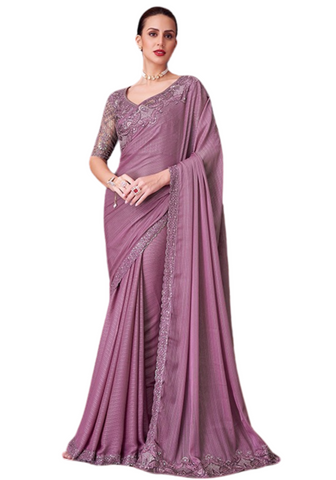 Bluish gray Bollywood saree Daya