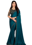 Bluish gray Bollywood saree Daya