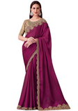 Bluish gray Bollywood saree Daya