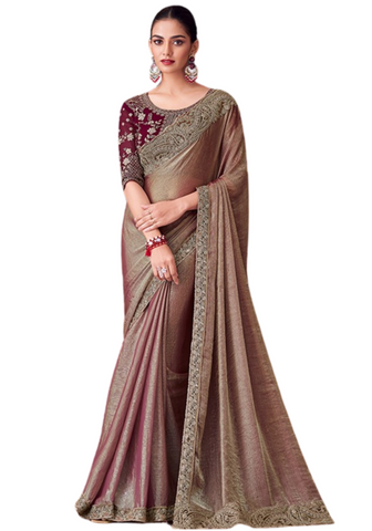 Bluish gray Bollywood saree Daya