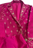 Lehenga chic soirée rose fuchsia Farah