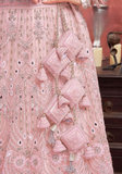 Lehenga chic mariage baby rose Fazna