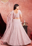 Indila Blue Bridal Lehenga