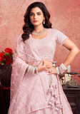 Sublime lehenga mariage baby rose Flavia