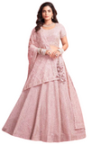 Sublime lehenga mariage baby rose Flavia