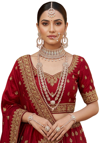 parure indienne heera bijoux mariée doré choker collier long