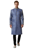 Tarun Blue Velvet Sherwani