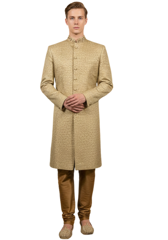 Sherwani mariage doré Vikram - Taille 40