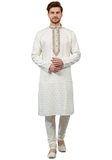 Kurta homme Ayaan blanc cassé