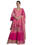 Salwar pakistanais rose Jamila