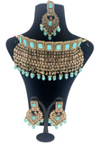 Parure mariage polki Turquoise Jeevitha