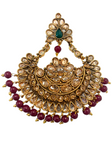 Golden Red Wedding Head Jewel