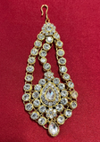 Golden Red Wedding Head Jewel