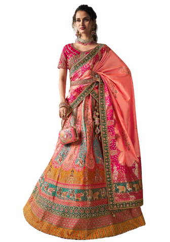 Rachana burgundy bridal lehenga