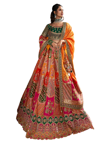 Rachana burgundy bridal lehenga