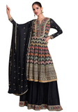 Stylish gray Tanjila salwar