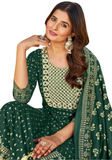 Salwar kameez vert bouteille Kavitha - Taille 46