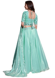 Lehenga designer vert jade Kayna