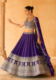 Lehenga tendance violet Kiara