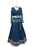 Kimaya petrol blue wedding lehenga