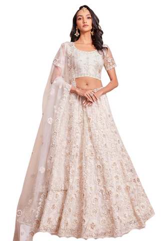 Shivani Off-White Bridal Lehenga