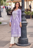 Ensemble salwar lavande Lina - Tailles 40 et 42