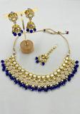 Parure kundan bleu roi Madhavi