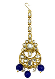 Parure kundan bleu roi Madhavi