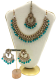 Sareega Salmon Pink Necklace and Earrings