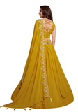 Lehenga designer jaune moutarde Maya