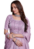 Stylish pink Touria salwar