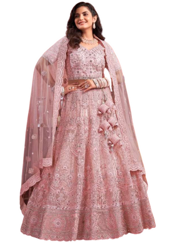 Sublime lehenga mariage rose Melina