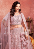 Indila Blue Bridal Lehenga