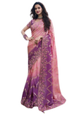 Sari designer rose violet Nafeesa