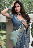 Sublime sari bleu Niharika