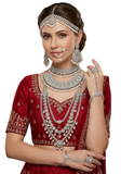 parure indienne mariée noorjahan bijoux complets argent perles