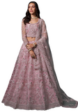 Lehenga nuptial rose mauve Nusrat