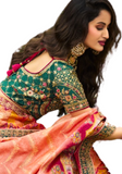 Lehenga mariée orange Pavitra