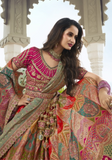 Lehenga mariée multicolore Rakshita