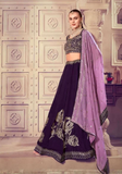 Lehenga tendance prune Shirin