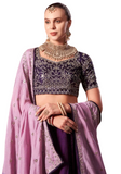 Lehenga tendance prune Shirin