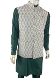 Gilet kurta homme vert Reshman - 38, 40, 42 & 44