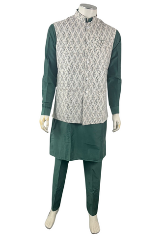 Gilet kurta homme vert Reshman - 38, 40, 42 & 44